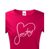 Dámske tričko pre sestru - Sestry, Barva Sorbet, Velikost XS Bezvatriko.cz 0263