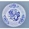 Cibulák tanier závesný reliéfny výročný 2004 18 cm cibulový porcelán originálny cibulák Dubí