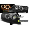 PREDNÉ SVETLÁ ANGEL EYES ČIERNE pre AUDI A6 C6 04.04-08