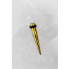 Rovný oceľový expander s gumičkami zlatý Veľkosť: 9 mm