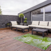 Esschert Design Vonkajší koberec 241x152 cm, listy džungle OC22-ForU-423802