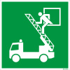 Značka Núdzové okno, ISO 7010, fólia, LN, SK, 200 x 200 mm, 10 ks