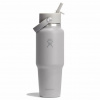 Termolahev Hydro Flask Travel Bottle Wide Mouth Flex Straw 946 ml barva birch