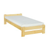 Drewmax Postel LK099 Bezbarvý přírodní lak 140x200