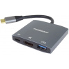 Adaptér PremiumCord USB-C na HDMI, USB 3.0, PD, rozlíšenie 4K a FULL HD 1080p ku31hdmi15