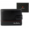 Pánska kožená peňaženka Pierre Cardin YS605 8825A čierno-červená 11,5 x 9 x 2,8 cm