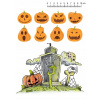 Výtlač cukrová hmota na halloweensku tortu 1 tekvica