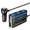 Swissten 20114010 Roztrojka autozapalovače + 2x USB-C + 1x USB