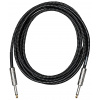 Cascha Standard Line Guitar Cable Straight Black Tweed 6m
