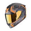 Moto přilba SCORPION EXO-1400 EVO II AIR LINART matná černo/oranžová M