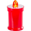 Sviečka MagicHome TG-18, LED, na hrob, červená, 11 cm, (súčasť balenia 2xAA)