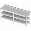 Stůl přístěnný se dvěmi policemi 2300x700x850 mm | STALGAST, 980077230 inox