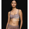 Podprsenka Triumph Body Make-Up Illusion Lace Balconette 3091 E075 - Farba: šedá 3091, Veľkosť: 75, Košíček: E