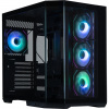 BitFenix skříň T10 Negro / ATX / 4x 120mm ARGB fan + controller / USB 3.0 / USB-C / panoramatická / černá BFC-T10-300-KKGSK-4A