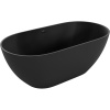 Mexen Rimini voľne stojaca vaňa z kompozitu 150 x 75 cm, čierna matná - 57241507570
