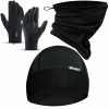 Termoaktívna čiapka, Dotykové vodoodolné rukavice, Nákrčník na behanie L/XL