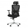 Autronic Kancelářská židle, černá MESH, kovový kříž KA-S258 BK
