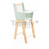 Drevená jedálenská stolička pre bábiku Zen High Chair Janod s vankúšikom pre 42 cm bábiku J05901