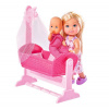 Simba Toys Evi Love - Panenka Evička s miminkem v kolébce