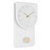 Designové kyvadlové nástěnné hodiny 5779WH Karlsson 39cm