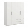 IDEA nábytok Skriňa 4-dverová GLORY 2 biela