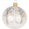 Vianočná guľa zdobená Guľa Vianočný stromček 8 cm 1 ks
