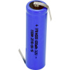 Beltrona FR14500HBG špeciálny akumulátor 14500 spájkovacia špička v tvare Z LiFePO4 3.2 V 600 mAh; EIZIFR14500HBG