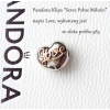 Pandora originál! Strieborný klip a 14k zlaté srdce (Pandora originál! Strieborný klip a 14k zlaté srdce)