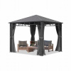 Toolport Pavilion 4 steny 3 x 3 x 2,78 m (Sunset Záhradný altánok Superior 3x3 m sivý)