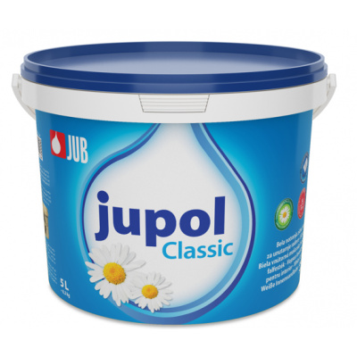 JUB JUPOL Classic Maliarska farba, interiérová, biela 5l