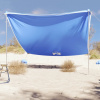 PLÁŽOVÝ TARP ANTI-UV 40+ ZASTREŠENIE NA PLÁŽ S ZÁVAŽIAMI 304X300 CM