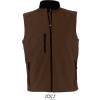 SOL'S | Rallye Men, Pánska 3-vrst. softshell. vesta, hnedá dark choc., XXL