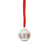 Porcelánová ozdoba mini koule motiv Veselé děti, Christmas Sounds, Ø 4,5 cm Rosenthal (Rosenthal Hutschenreuther kolednící 2023 Renáta Fučíková)