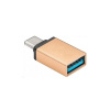 PREMIUMCORD Adaptér USB 3.1 C/male - USB 3.0 A/female, zlatý, OTG kur31-07