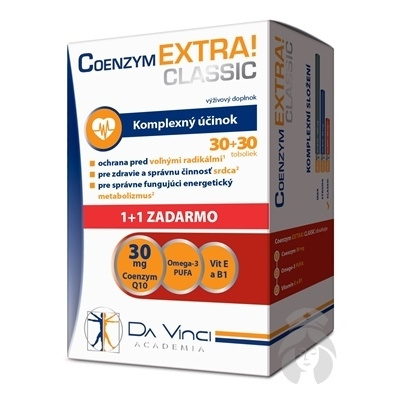 DaVinci Coenzym ExtraClassic 30 mg 60 kapsúl