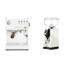Ascaso Steel DUO PID, White&Wood + Eureka Mignon Bravo, CR white