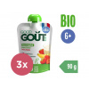 GOOD GOUT BIO Ovsený dezert s jahodou a banánom 3x90 g