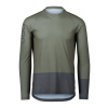 POC MTB Pure LS Jersey, Epidote Green/Sylvanite Grey - S
