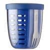 MEPAL Ellipse Fruit & Veggie Pot Vivid Blue 0,6 l - plastová nádoba na ovocie a zeleninu s vidličkou