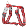 Postroj pre psa Red Dingo Červená Kosť Reflexný 37-61 cm