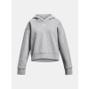 Under Armour Dievčenská mikina UA Rival Fleece Crop Hoodie Šedá YSM