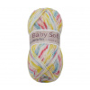 Bellatex Příze BABY SOFT multicolor 100g / 360 m bílá, žlutá, tyrkysová, růžová
