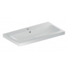 Geberit iCon - Umývadlo, 90x48x16 cm, s prepadom, s otvorom na batériu, KeraTect, biela 501.836.00.2