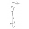 Duravit Sprchy - Sprchový set s termostatom, priemer 25 cm, 3 prúdy, chróm TH4282008010