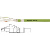 Helukabel 806620 RJ45 sieťové káble, prepojovacie káble CAT 6A S/FTP 2.00 m zelená krytie PUR, tienenie pletivom, fóliové tienenie, flexibilný vnútorný vodič 1; 806620