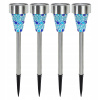 Solárne svietidlá - Solárna lampa Záhrada LED MOSAIC BLUE 4PCS (Solárne svietidlá - Solárna lampa Záhrada LED MOSAIC BLUE 4PCS)