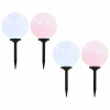 Solárne svietidlá - Záhradné svetlo Solar RGB LED KULA SET 4 ks (Solárne svietidlá - Záhradné svetlo Solar RGB LED KULA SET 4 ks)
