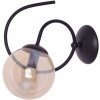 Kaja Floro nástenná lampa 1x40 W čierna-jantárová K-5128