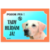 Dafiko Tabulka Tady hlídám! Labradorský retriever světlý 1ks