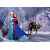 Fototapeta na stenu - FT4555 - Ľadové kráľovstvo Elsa a Anna 152cm x 104cm - Vliesová fototapeta